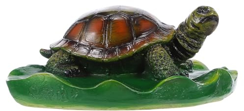 Hemobllo Décoration Flottante pour Bassin – Tortue en Résine Réaliste, Ornement de Jardin Aquatique, Figurine de Tortue Flottante Légère et Compacte, Fontaine pour Étang, Piscine et Bassin