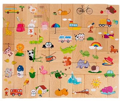 Vitsrisea Steckpuzzle | Spielzeug für frühes Lernen | Puzzles für Familien zum Lernen, für Kinder und, für Zuhause, Reisen, Schule, Geburtstag und Weihnachten