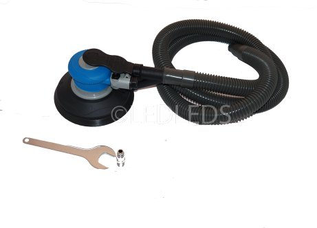 LEVIGATRICE PNEUMATICA ROTORBITALE DA 6 150 mm CON ASPIRAZIONE PER COMPRESSORE