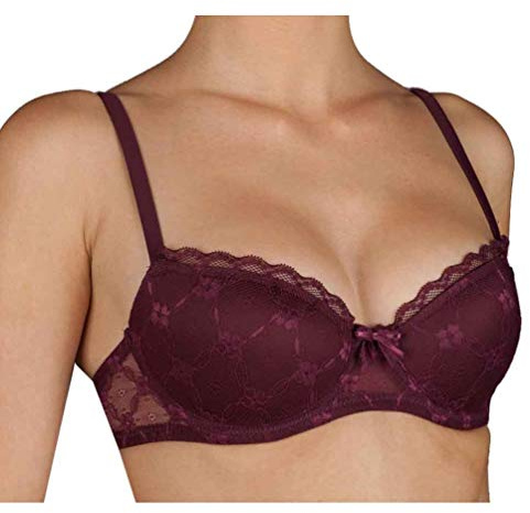 Selene Brigitte Push Up BH för kvinnor, Jorden, 95