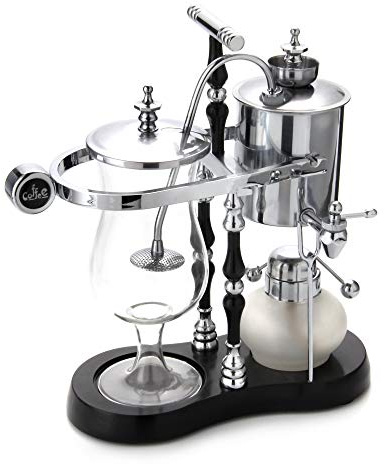 Diguo Belgian/Belgium Balance Siphon/Syphon Coffee Maker. Elegant Double Ridged Fulcrum with Tee handle
