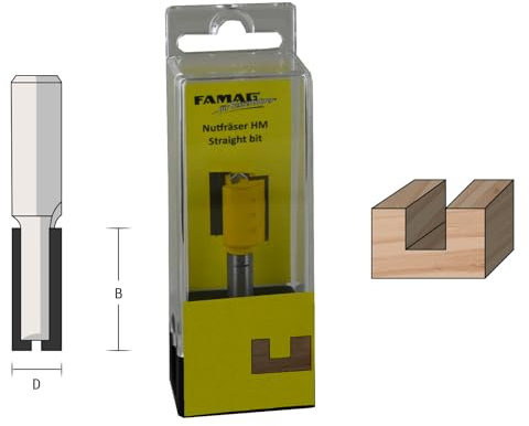 FAMAG Nutfräser HM 6x19x51mm, Schaft 8mm - 3107.806