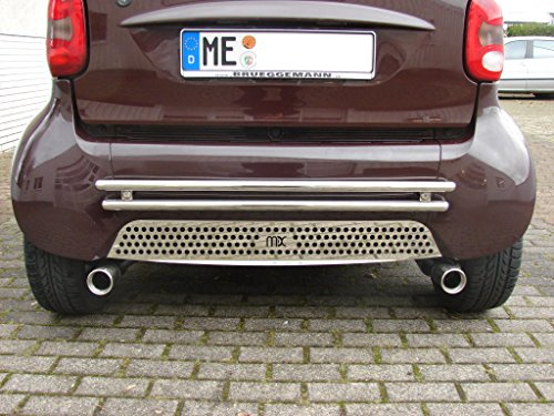 Unbekannt Heckblech Diffusor Edelstahl smart fortwo 450