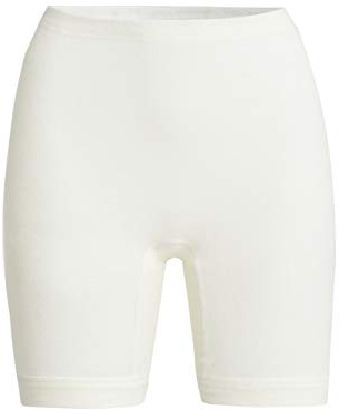 Con-ta - Biancheria intima da donna a gamba normale, calda e aderente in angora e lana, comoda biancheria intima da donna, in lana bianca, taglia: 38-52 bianco 44