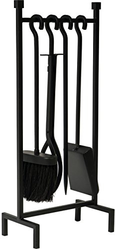 Ivyline ihrfs 50 cm Eisen zum Aufhängen Rack Fire Set – Schwarz