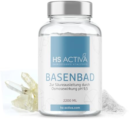 HS Activa Basenbad 2200ml, basisches Badesalz zur Entsäuerung & Hautpflege