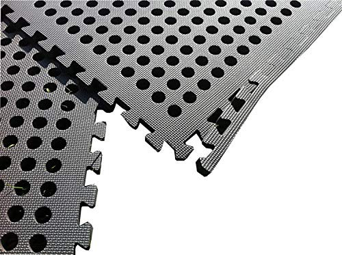 OUTDOOR EVA Foam Ground Mats Tiles - Interlocking - 6pk 24sq ft - Camping Caravan Tent Toys Trampoline Pool HotTub