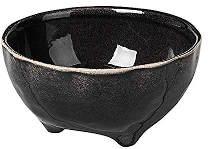 broste Copenhagen Nordic Coal Schale L mit Füßen 11 cm
