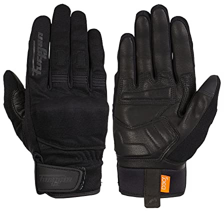 Furygan Jet D3O - Motorradhandschuhe für Herren, Handfläche aus 100% Leder, Touch, bequem, Sommerhandschuhe, atmungsaktiv und leicht, D3O-Schutz