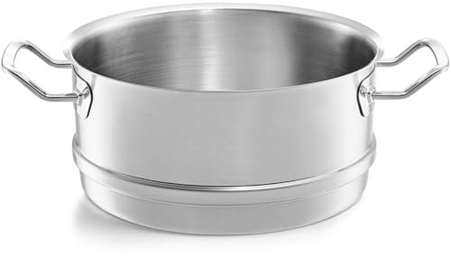 Fissler Original-Profi Collection/Edelstahl-Dämpfeinsatz (Ø 28 cm) Topf-Dampfeinsatz, Induktions-Dampfgarer gelocht - Induktion, Silber
