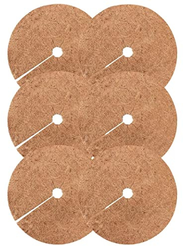 Mulch Ring Skyddsmatta, Träd Skivor Träd Skivor Växt Skydd Ogräsbekämpning Ring Skydd för Krukväxter 6 st 30 cm
