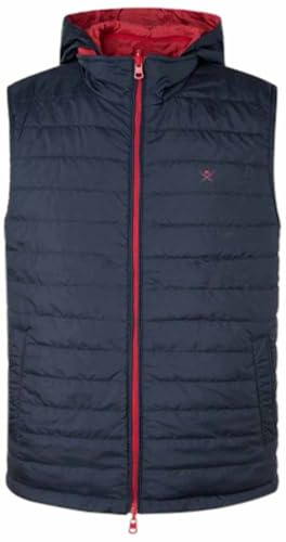 Hackett London Heritage Gilet d'extérieur, Navy/Red, S Homme