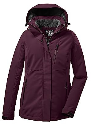 killtec Damen Funktionsjacke/Winterjacke mit abzippbarer Kapuze KOW 140 WMN JCKT, dunkelpflaume, 36, 37411-000