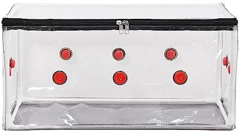 Mushroom Box, Mushroom Kit Inflatable Mushroom Grow Kit,Reusable Alternative to Grow Bags,Garden Mushroom Grow Kit for Fresh Air Exchange, Save Your Mushroom Grow Bags (red)