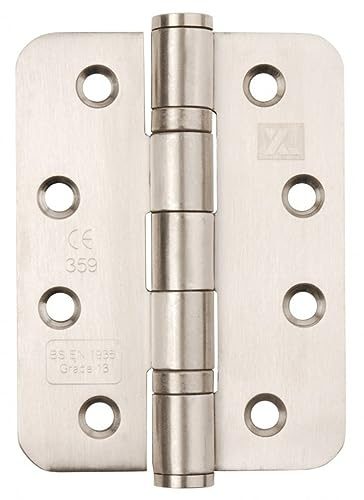 Excel XL835R SS 102mm x 76mm x 3mm Ball Bearing CE13 Hinges - Radius Per Pair