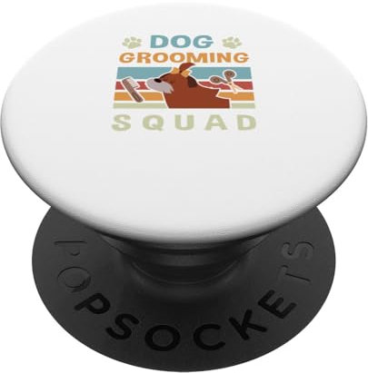 Hundepflege Lustiger zerzauster Hundeexperte PopSockets mit austauschbarem PopGrip