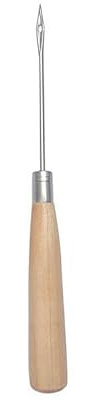 SMTCM Vorstecher mit Holzgriff Prickelnadel Schneiderahle Professionelle Ahle Lederverarbeitung Werkzeug zum Nähen für Hausreparatur Holzarbeiten Schneiderarbeiten Lederarbeiten Punching