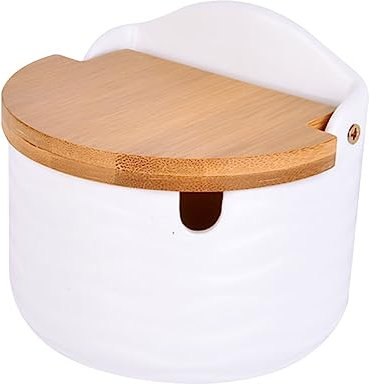 Gewürzglas Gewürzbehälter Keramik Zuckerdose Küchenservierkanister Gewürzorganizer shaker flasche Menage Gewürzhaltetopf Würze Rolle Gewürzregal Container hölzern