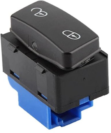 Rufutle Auto Schalter Knopf für VW Caddy Touran, Zentralverriegelung Entriegelungsschalter Steuertaste 1T0962125B