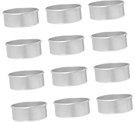HORIALENCE 100 Piezas de Vela de Aluminio Taza Vacía para Fabricar Velas DIY Material de Aluminio Concavo Fácil de Operar y Soporte para Cera en Casa