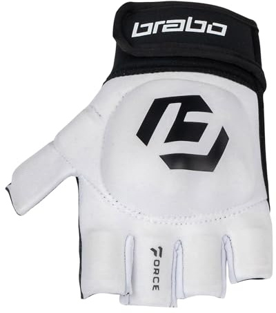 Brabo Force Open Palm Shell Player Glove (White, Medium)