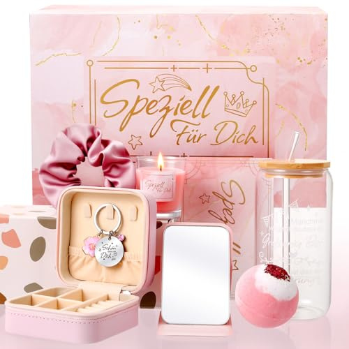 Geschenke für Frauen Geburtstagsgeschenk Beste Freundin Weihnachtsgeschenke Mama Geschenkset Weihnachten Geschenk Geburtstag Entspannung Geschenke Kleine Wichtelgeschenke Rosa Gifts for Women