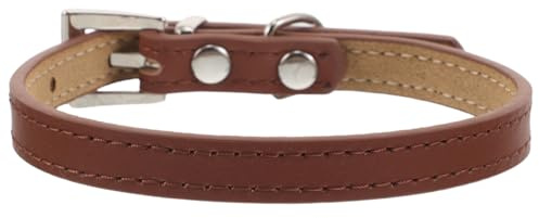 Homoyoyo Verstellbares Weiches Pu hundehalsband und Katzenhalsband S Komfortabel Langlebig Verstellbar Geeignet für Kleine Hunde und Katzen für Partys und Besondere Anlässe