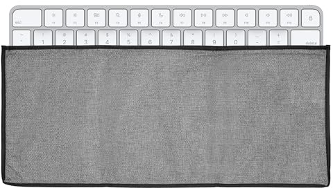 kwmobile Tastaturabdeckung kompatibel mit Apple Magic Keyboard Tastatur Hülle - Staubschutz Abdeckung mit Reißverschluss - Keyboard Cover in Dunkelgrau