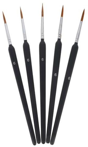 Healifty Lot de 5 Brosses Pollinisatrices Portables pour Plantes de Jardin, Légumes et Arbres Fruitiers, Outils Manuels de Pollinisation, Taille 6, Adaptées Jardinage Intérieur