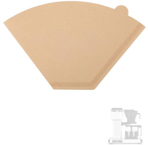 100 Filtros de Café para Cafetera Technivorm Moccamaster, Papel de Filtro Cónico n.° 4, Compatible con Cafeteras Technivorm Moccamaster 8 a 10 Tazas (Color la Madera)