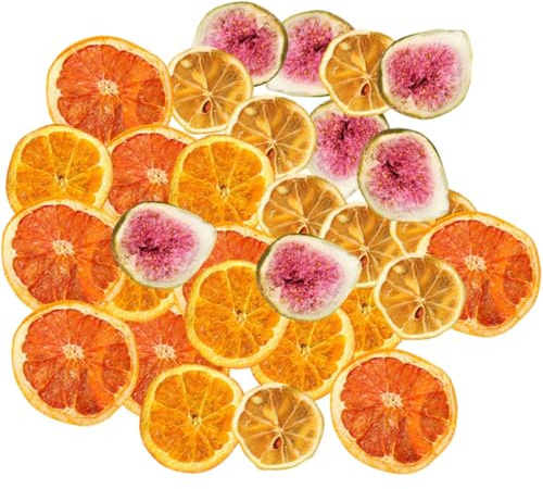 COHEALI Fette di Arancio Essiccato per Decorazioni Torte e Ghirlande, Frutta Secca Resistente e Non Deformata, per Decorazione Casa e Festa, Confezione da 1 Sacchetto