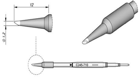 JBC C245730 SMD-Lötspitze für T245