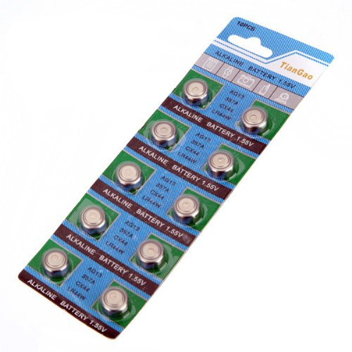 10 x AG13 LR44 G13-A D303 L1154 L1154F Alkaline Button Cell Battery Pile