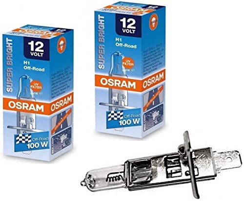 2x Osra.m H1 100W 12V 64152 P14,5s Super Bright hell Weiß White Ersatz Scheinwerfer Halogen Auto Lampe - Off-Road