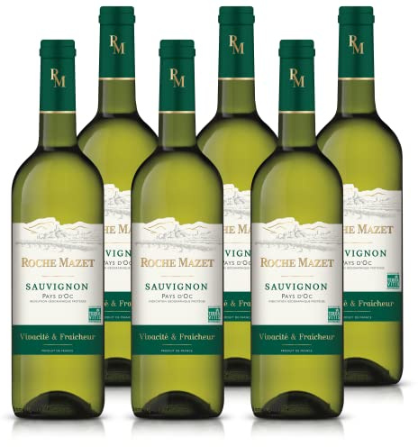 ROCHE MAZET - Sauvignon, Vino blanco, IGP Pays d'Oc, Terra Vitis, 6 botellas x 75 cl