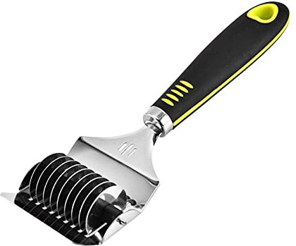 Noodle Cutter Stainless Roller Handle Maker Multi-Function Pressing Dough Cutter for The Noodles Cut Parsley Cut Garlic