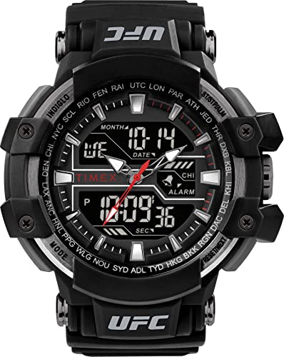 Timex Herren Analog-Digital Uhr mit Plastikband UFC Combat