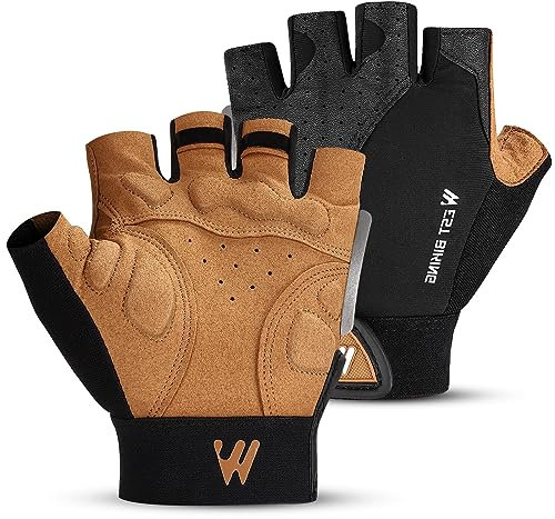 West Biking Handschuhe - Neu Gestaltet MTB Atmungsaktiv Rennrad Fingerlos, Rutschfestes Fahrrad für Damen & Herren Sommer Reflektierend Klettern