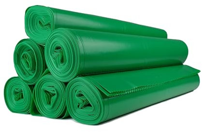 PRO Bag Premium Grade - Extra Strong Green Garden Sack - Rolls of Heavy Duty Tear Resistant Refuse Sacks (100)