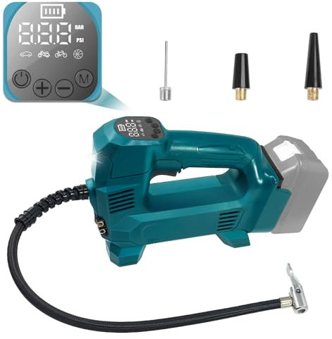 BTRUI Akku Kompressor für Makita 18V LXT Akku, 150PSI tragbare Luftkompressor mit digitalem Manometer für Auto, Motorrad, Fahrrad Bälle (Keine Batterie)