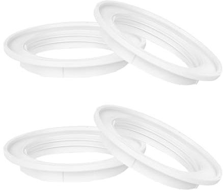 4pcs Lampshade Reducer Ring Lamp Shade Reducer Ring Light Shade Adapter Rings E27 Light Fitting Parts Lightshade Reducer Ring for Light Fixture White
