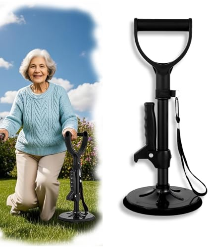 REROON Aide à la verticale, hauteur réglable (41-61 cm), dispositif d'aide au levage des personnes âgées avec base antidérapante, aide les personnes âgées et handicapées à se tenir debout, marcher en