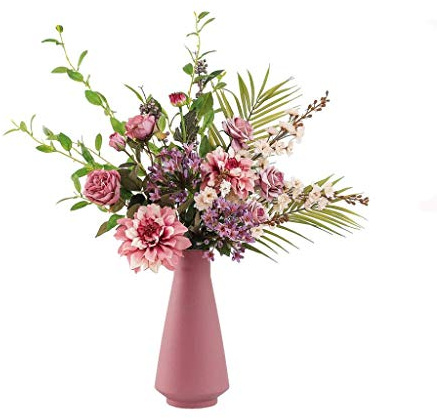 Kiaoeiuyti Artificial Flower in Pot Artificial Dahlia Mixed for Home, Wedding, Restaurant and Office Decoration Arrangement Table Centerpieceent Interesting life