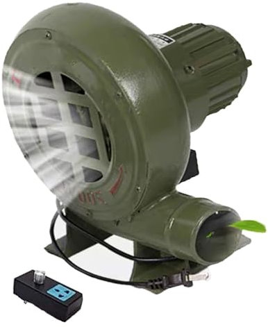 JOUFNING 220V Soffiatore Elettrico per Forgia da Fabbro A velocità Variabile, Soffiatore per Barbecue Elettrico con Governatore, per Campeggio/Picnic/attività(370W)
