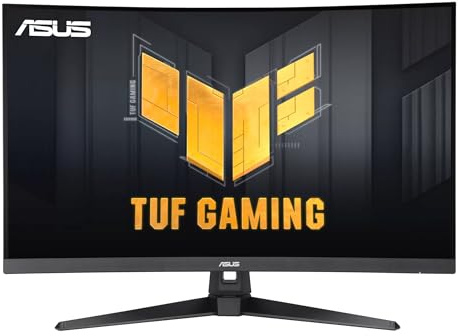ASUS TUF Gaming VG32VQM5B - Monitor de 31,5, Full HD, Curvo, 250 Hz (OC), ELMB Sync, FreeSync Premium, Tiempo de Respuesta de 0,5 ms, 120% sRGB, DisplayWidget Center