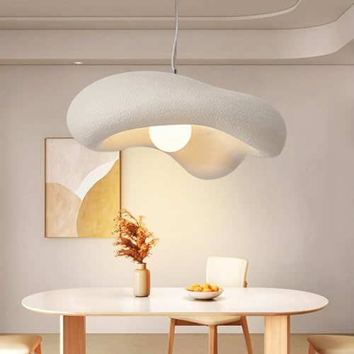 Lfoute Modern Hanging Light Creative Flowers Pendant Light Wabi-Sabi Pendant Lamp E27 Dining Table Lamp Nordic Style Bedroom Living Room Dining Room Kitchen Children's Room Chandelier (Brown 50cm)