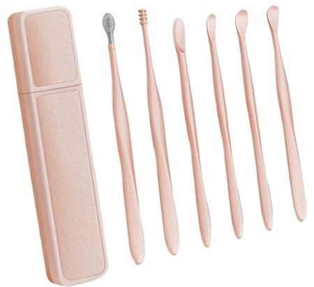 STREAMVOY Kit professionnel de soin des ongles : pince à cuticules et coupe-ongles en acier inoxydable, avec cure-oreille, kit de manucure et pédicure à domicile, options multicolores (ensemble de 6