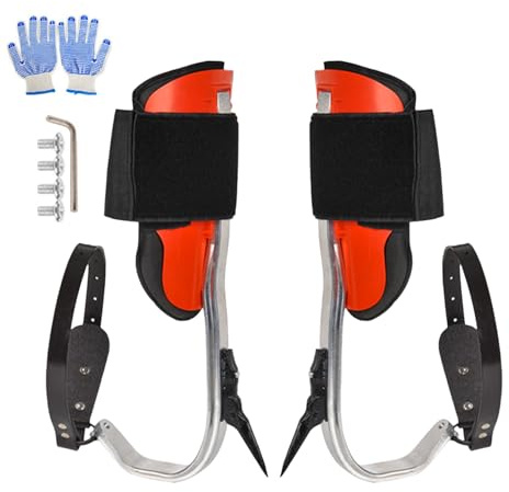 Baumspikes zum Klettern | Tragbare Baumgaffs Kletterausrüstung, Geschirr-Set, robuste Ausrüstung, sichere Handflächenunterstützung für Dschungelpflückung, Obst, Indoor-Sport, Outdoor-Profis