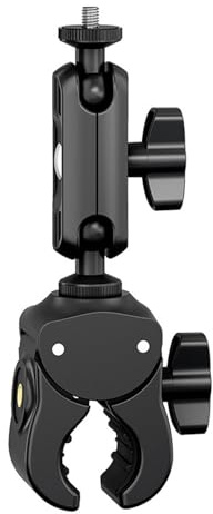 Um 360 Grad drehbare Kugelkopf-Klemme, verstellbare Knöpfe für die Montage von Kameras, Lichtern auf 13 mm bis 45 mm Rohr, 35 mm dicken Objekten, verstellbare Klemme