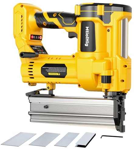 MtiolHig Cordless 2Inch Brad Nailer Compatible with Dewalt 20V Battery, 2-in-1 Staple Gun, 18 Gauge Nail Gun Battery Powered with 1000 Nails for Wood Carpentry, 7.2LB (Tool only) 2026 New Version